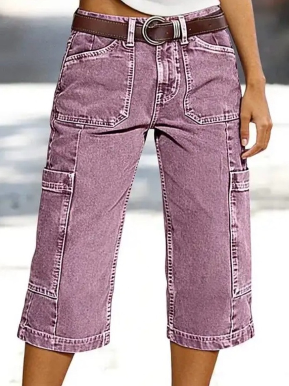 NWT 🦋 FLAMINGALS Cargo Capris | Medium